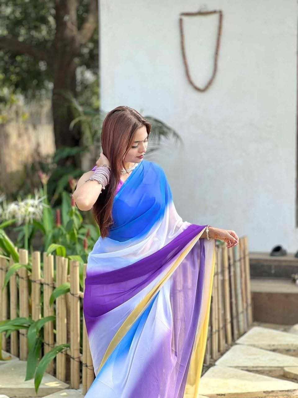 Rongdhonu Georgette sharee